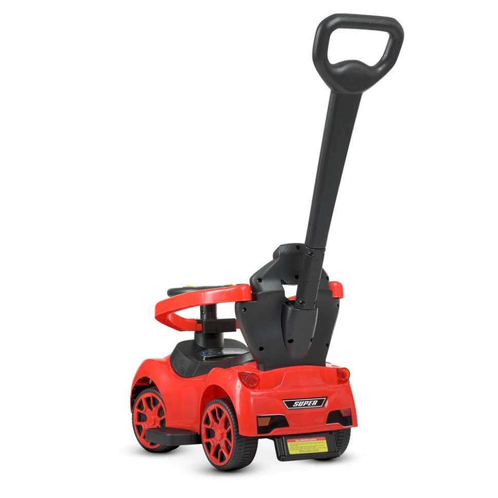 Дитяча каталка-толокар з батьківською ручкою M 4741-3 музика, світло Вінниця - фото 3