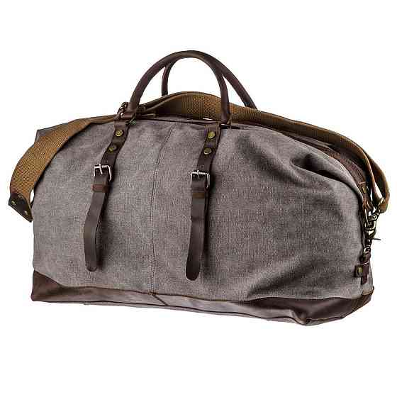 Містка дорожня сумка canvas Світло-сіра (Vintage) Київ