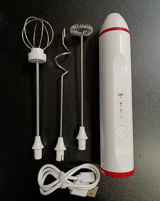 Портативний акумуляторний міні-міксер, спінювач молока HB-303 Луцк - изображение 1