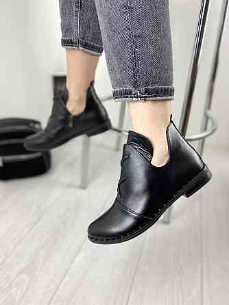 Черевики жіночі Odzi чорні натуральна шкіра 37р. (2343) Коломия