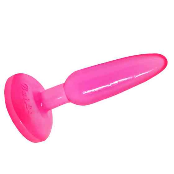 Анальная пробка на присоске BAILE Butt Plug, розовая, 14 × 3.5 см Sex Aura Киев