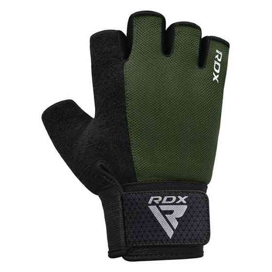 Рукавички для фітнесу RDX W1 Half Army Green Plus L Каменское