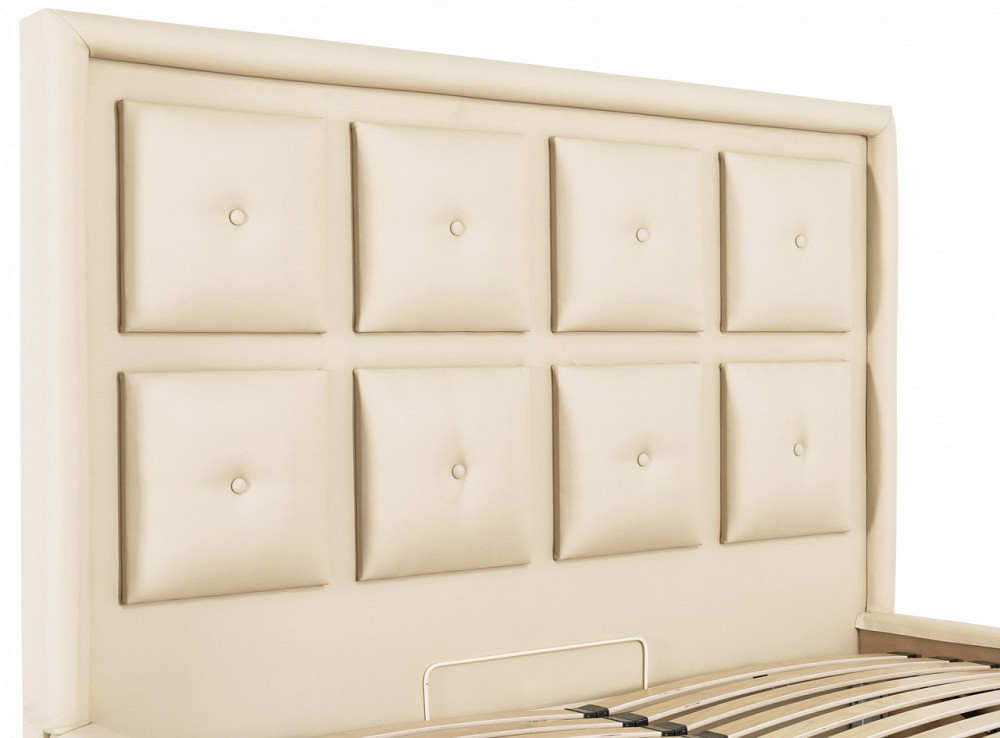 Кровать Windsor VIP 140 х 190 см Fly 2207 С дополнительной металлической цельносварной рамой Бежевый Днепр - изображение 13