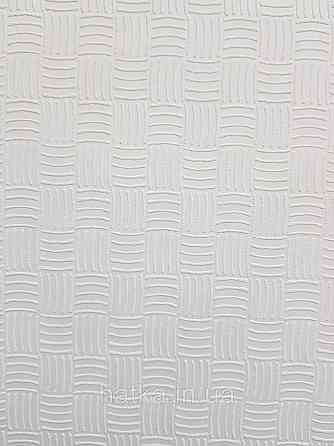 Обои под покраску виниловые на флизелине  Sintra Paint by 1.06x25 м полоски короткие фигуры белые 541111 Киев