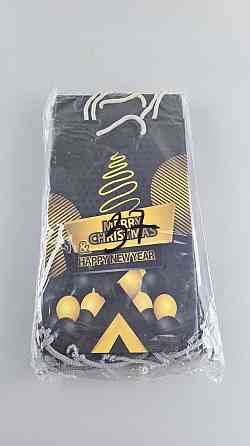 Новорічні пакети для подарунків, середній 17x26x8-037 (12 шт.) Харків