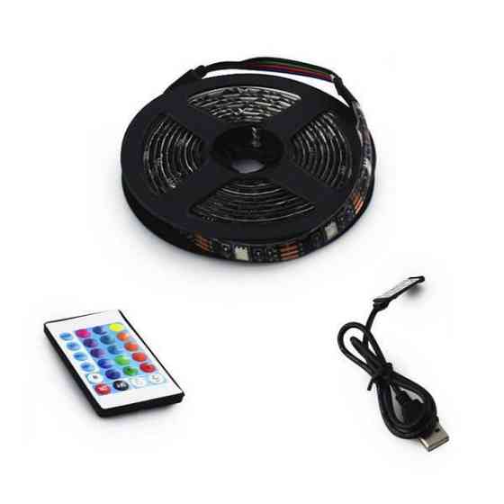 Лента светодиодная RGB универсальная разноцветная 5м USB Харьков