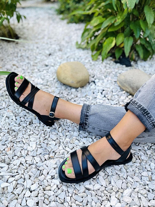 Rosta Босоніжки жіночі ROSTA 1044 чорні (літо, шкіра натуральна) (5142) Коломия - фото 3