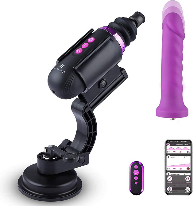 Міні секс-машина Hismith Mini Capsule Sex-Machine with Strong Suction Cup (м'ята паковання!!!) Sex Aura Київ - фото 1