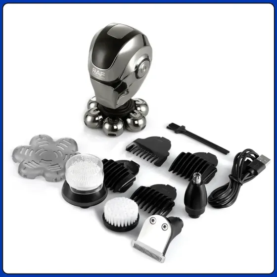 Машинка для стрижки RAF R4087 аккумуляторная, триммер для волос и бороды, насадки, регулировка длины Одесса