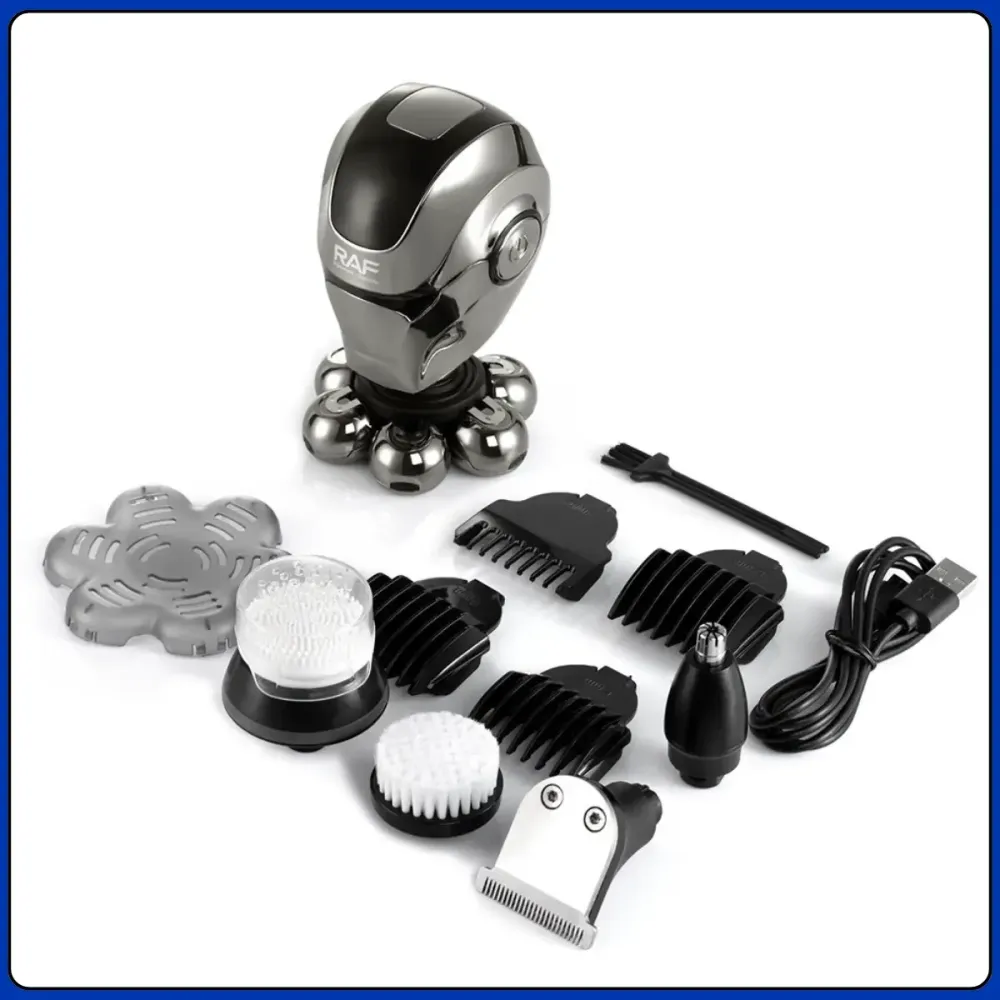 Машинка для стрижки RAF R4087 аккумуляторная, триммер для волос и бороды, насадки, регулировка длины Одесса - изображение 6
