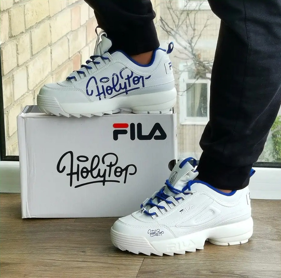 Кросівки FILA Disruptor Білі Жіночі Шкіряні Філа (розміри: 37,38,39,40,41) Відео Огляд Дніпро - фото 1