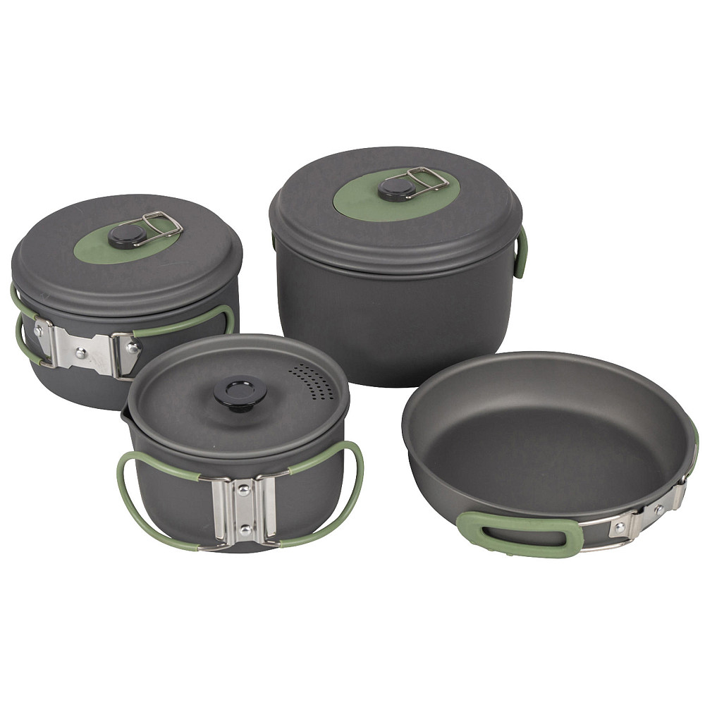 Набір посуду Bo-Camp Explorer 4 Pieces 19 Hard Anodized Grey-Green Львів - фото 2