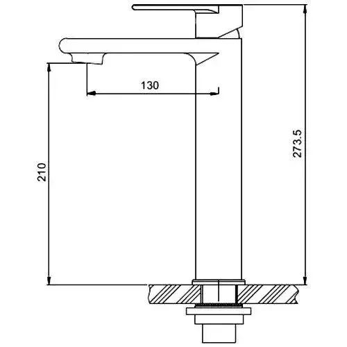 Змішувач для раковини високий GAPPO G1099-22 сатин Київ