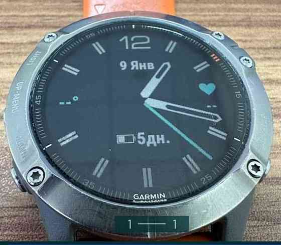 Часы: Garmin Fenix 6 Sapphire Titanium. Київ