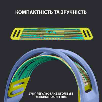 Наушники Logitech G733 Lightspeed Wireless RGB Gaming Headset Lilac (981-000890) Винница
