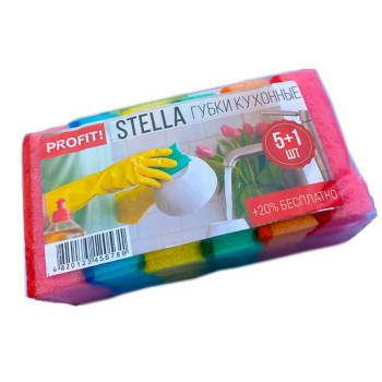 Кухонная губка Profit Stella 5+1 шт. Киев