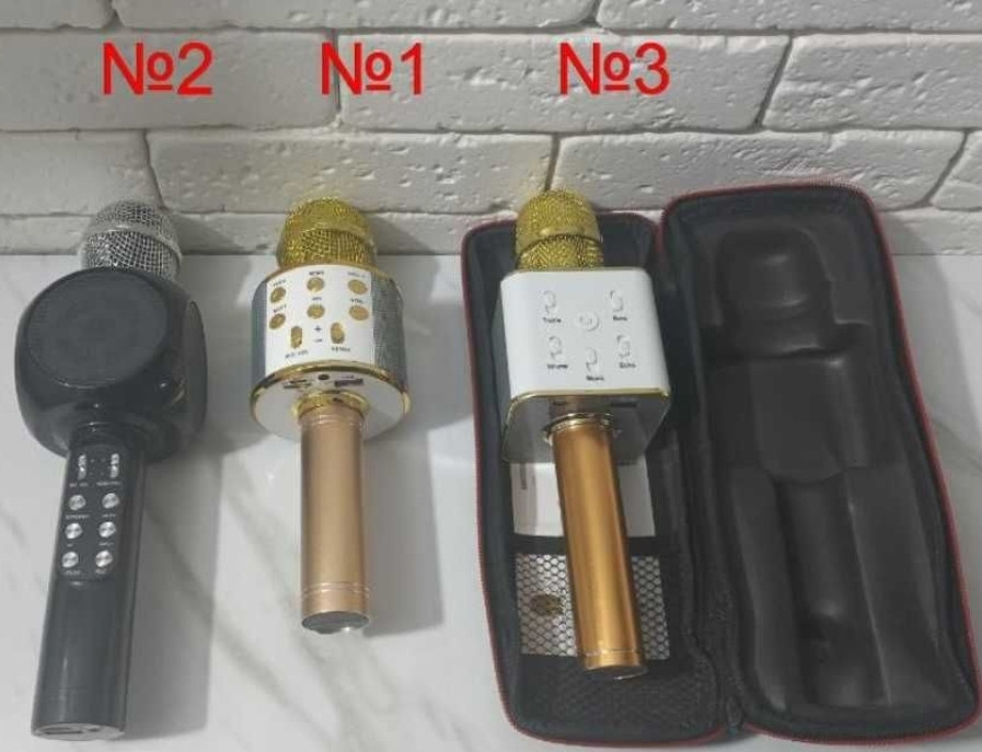 Беспроводной микрофон караоке bluetooth W-858 Микрофон Беспорный. Харьков - изображение 2