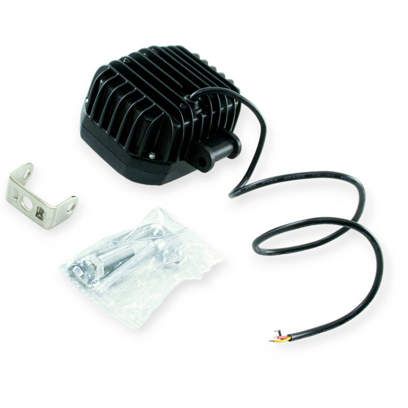 Фара LED прямокутна 90х75х50 (ДВШ) 60W 5000K CREE дальній, ДХО додаткова Мукачево - фото 1