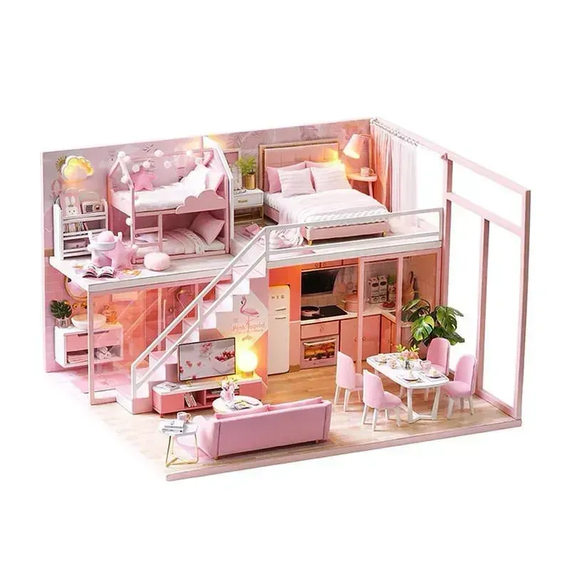 3D Румбокс Cute Room L-027 Pink House + Пылезащитный купол Киев - изображение 7