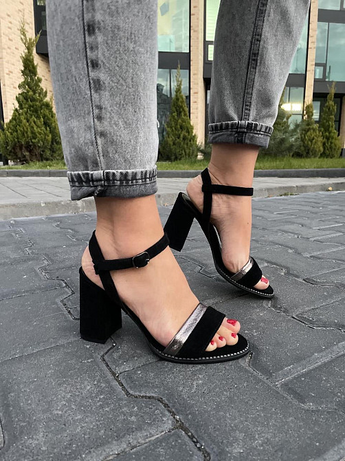 Nivelle Босоніжки жіночі NIVELLE 1896/8010-8048 чорні (літо, замша натуральна) (3699) Коломия - фото 9