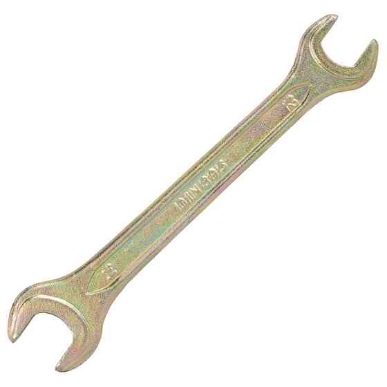 Ключ рожковый 12×14мм желтый цинк SIGMA (6025141) Ровно