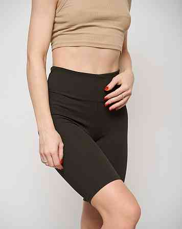 Велосипедки женские в рубчик Nicoletta 10075 S, M, L, XL, XXL, Хаки Киев