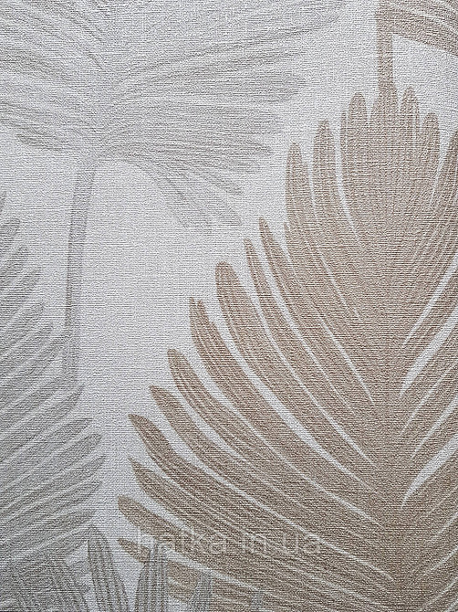 Шпалери вініл на флізеліні AS creation Metropolitan stories By Time 0,53х10 листя папороті золотисті бежеві Київ - фото 1