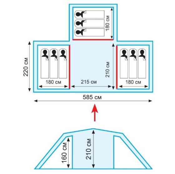 Палатка девятиместная Tramp Brest 9 (V2) Киев