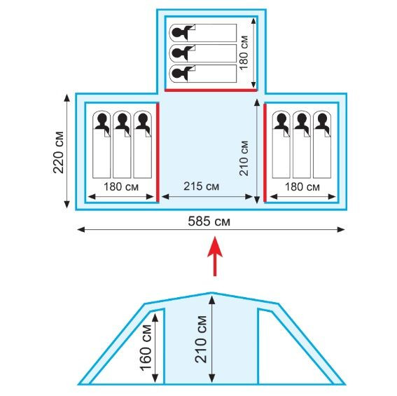 Палатка девятиместная Tramp Brest 9 (V2) Киев - изображение 3