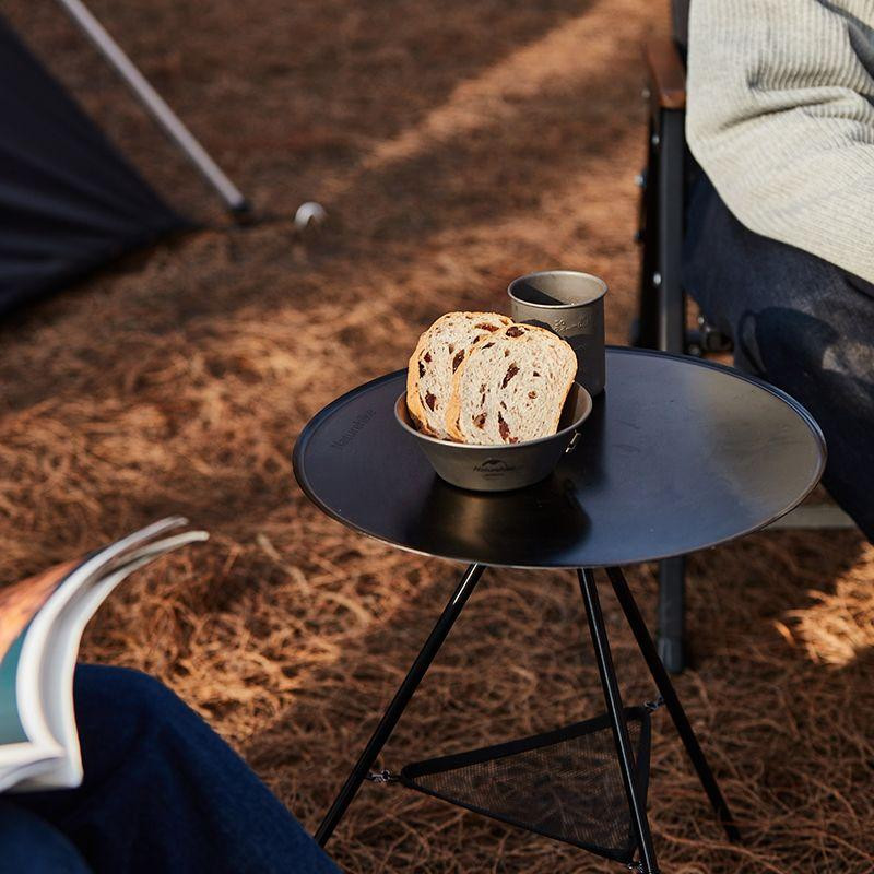 Розкладний круглий стіл Naturehike CNH22JU035 алюміній (Чорний) розмір L Вінниця - фото 6