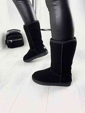 ITTS Угги жіночі ITTS чорні натуральна замша высота 25 см (4907) Коломия