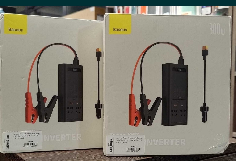 Автомобильный Инвертор: Baseus IGBT Power Inverter 300W 220V CN/ EU. USB-вихід 2 шт
. Киев - изображение 1