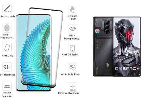 Захисне скло HyperGlass Pro для nubia Red Magic 8 Pro, Red Magic 8S Pro – максимальна чутливість та захист Київ