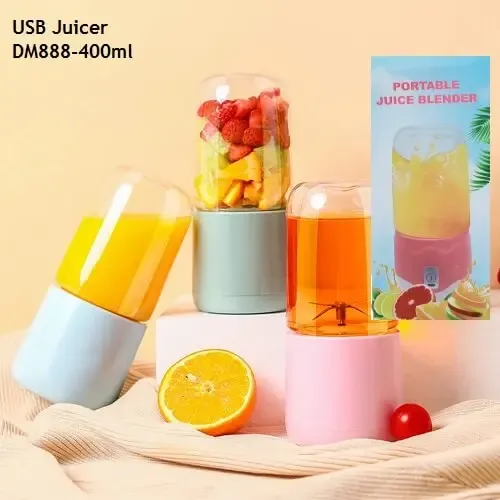 Дорожная чашка-блендер с USB 400мл, Переносной мини-блендер / Измельчитель для смузи Коломыя - изображение 5