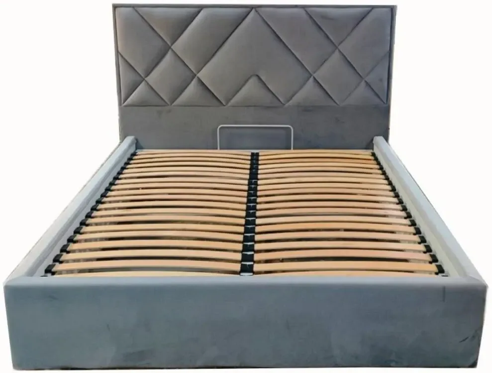 Ліжко BNB Dracar Comfort 120 х 200 см Simple З підйомним механізмом та нішою для білизни Синій Київ - фото 2