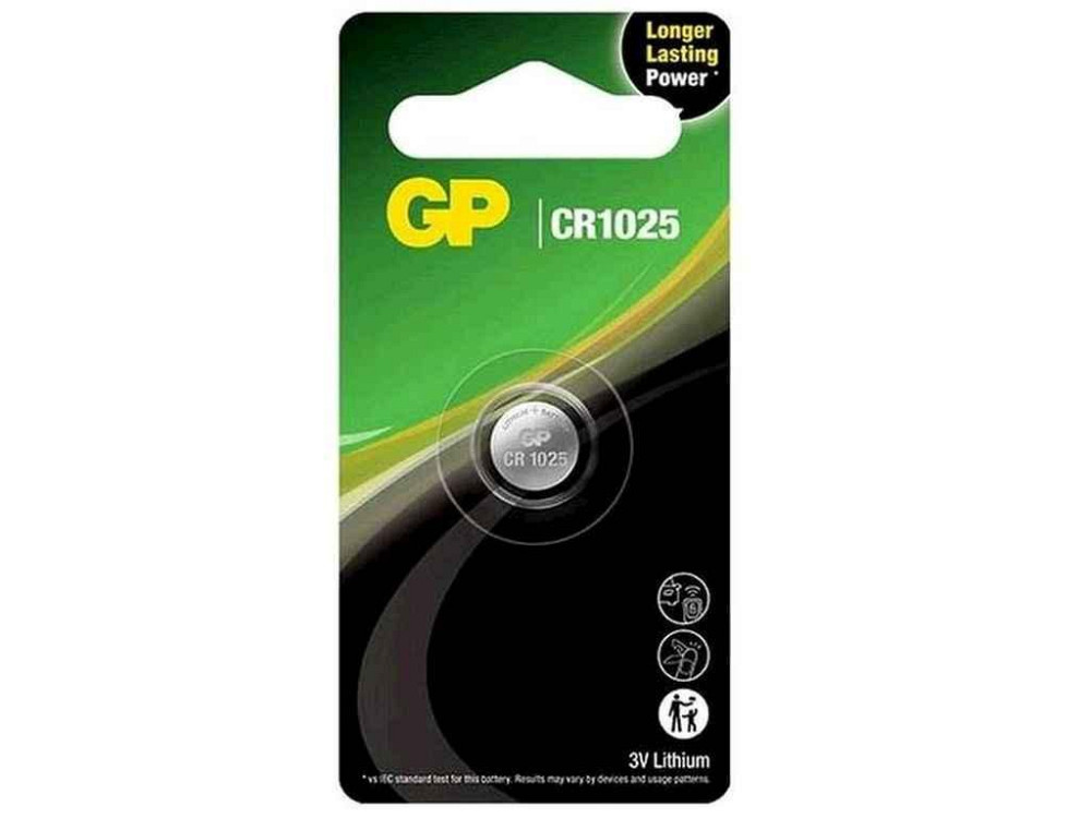 Батарейка літієва CR1025 Lithium Button Cell 3.0V 2U1 1шт (блістер) ТМ GP Київ - фото 1