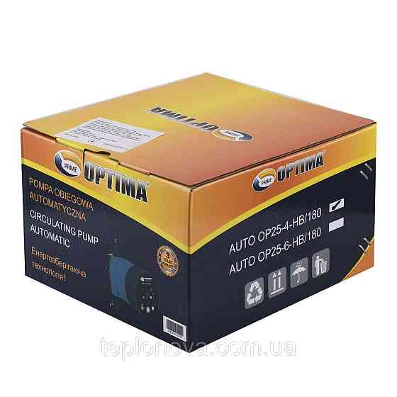 Насос циркуляционный энергосберегающий  Optima PRIME OP25-40AUTO 180мм + гайки Черновцы