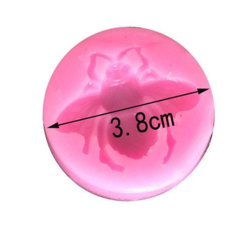 Молд силіконовий Бджола 38 мм рожевий Київ - фото 2