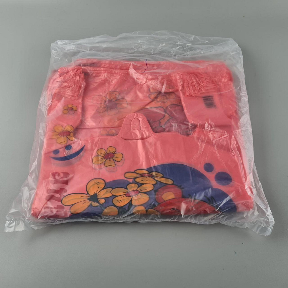 Пакет с ручками( типа Майка ) (28+2*7,5х50) Желтые цветы (100 шт) Харьков - изображение 2