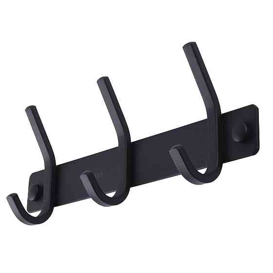 Планка з гачками Globus Lux BQ9435-3 чорна матова SUS304 (000022207) Київ