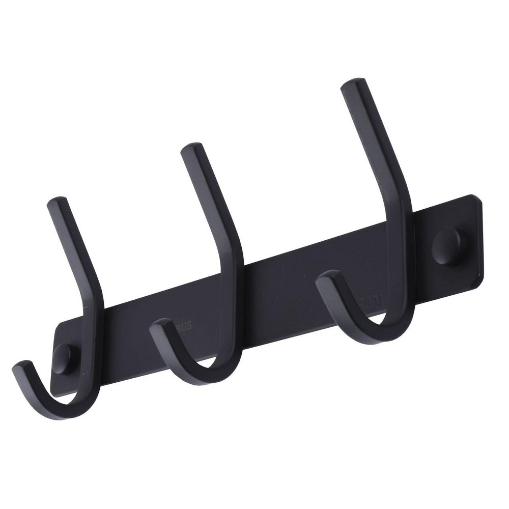 Планка з гачками Globus Lux BQ9435-3 чорна матова SUS304 (000022207) Київ - фото 1