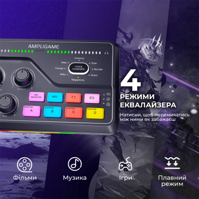 Мікшерний пульт Fifine SC8 Black (SC8) Вінниця - фото 5