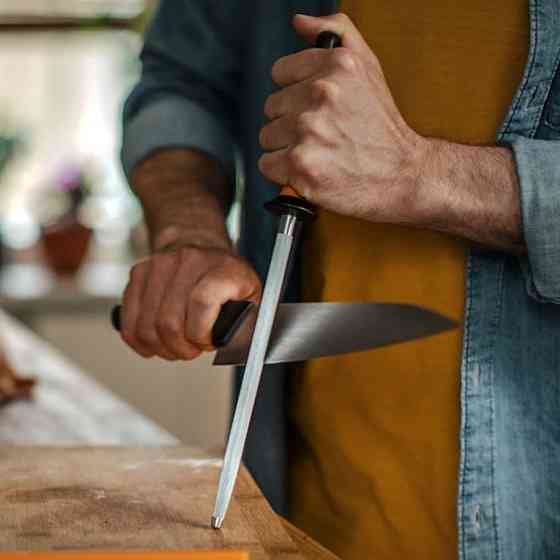 Ручний Мусат (Точило) для ножів 41 см Fiskars "Functional Form" (1057549) Нержавіюча сталь Нововолинськ