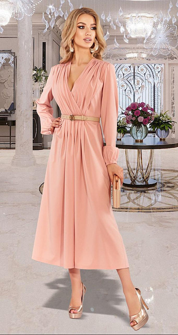 Плаття в кольорі пудра (42) Київ - фото 1