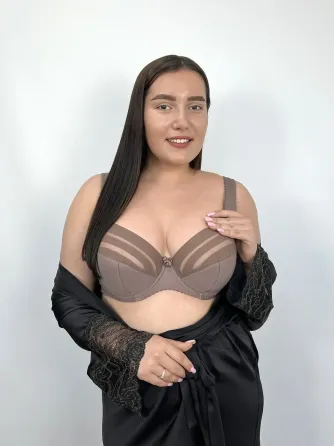 Бюстгальтер із напівущіпленою чашкою на кісточках Nana Classic 153440 90G Київ