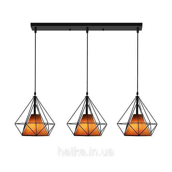 Люстра в стилі лофт GLD-18112-3 на 3 плафони Київ
