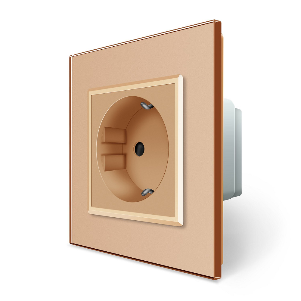 LIVOLO Розумна розетка ZigBee з заземленням Livolo золото (VL-FCTC16AZ-2BP) Коломыя - изображение 4