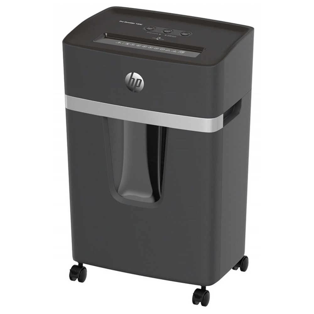 Знищувач документів HP Pro Shredder 10MC, A4, 80g х 10 листів, 2*15, 20 л., P-5 Винница - изображение 4