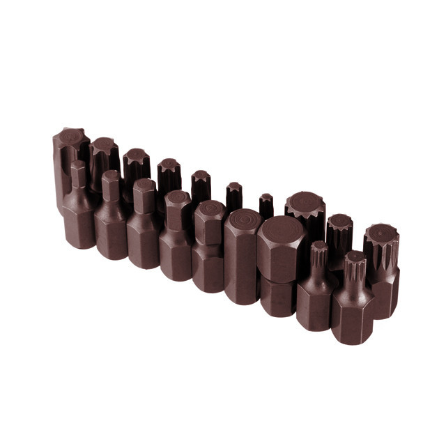 Набір зірок і шестигранників STORM, S2, 40 од. (TORX, HEX, SPLINE) INTERTOOL ET-8041 Київ - фото 15