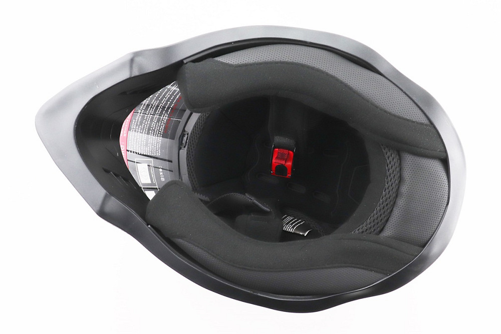 Шолом кросовий/ендуро/АТV зі склом BLD-819-7 М (57-58см), ЧОРНИЙ/СІРО-ЧЕРВОНИЙ Київ - фото 6